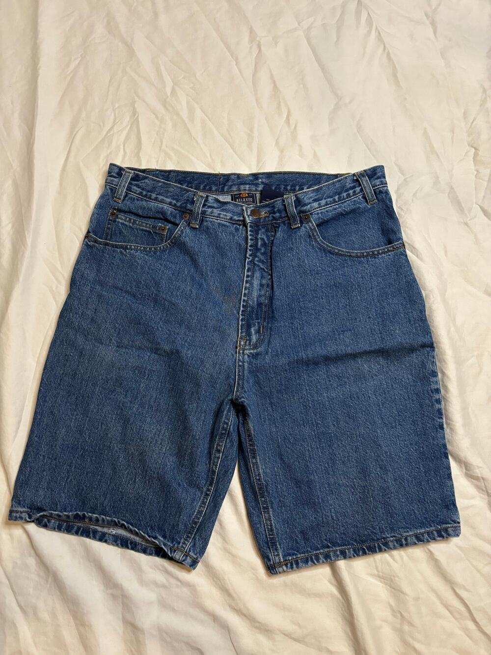 Vintage Route 66 Relaxed Fit Denim Jorts